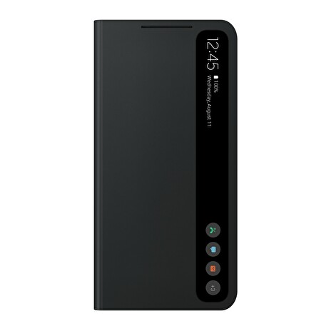 Samsung Flipové pouzdro Clear View S21 FE Dark Gray