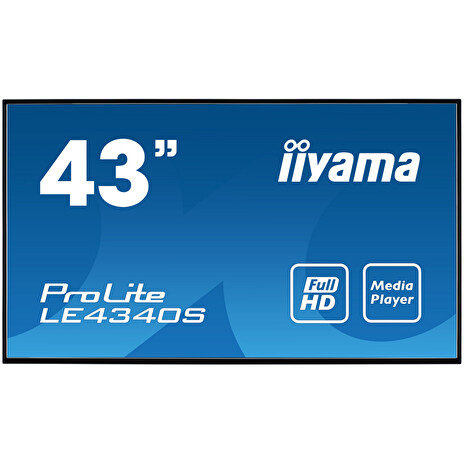43" LCD iiyama ProLite LE4340S-B3 -AMVA3,FHD,USBmp