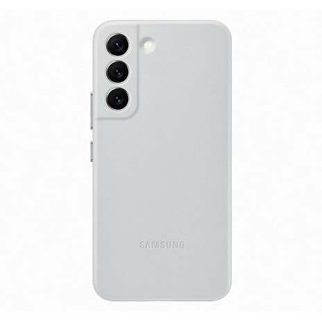 Samsung Kožený zadní kryt pro Samsung Galaxy S22 Light Gray