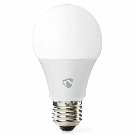 NEDIS Wi-Fi chytrá LED žárovka/ E27/ A60/ 9W/ 230V/ 806lm/ teplá až studená bílá/ 2700 - 6500K/ RGB/ bílá