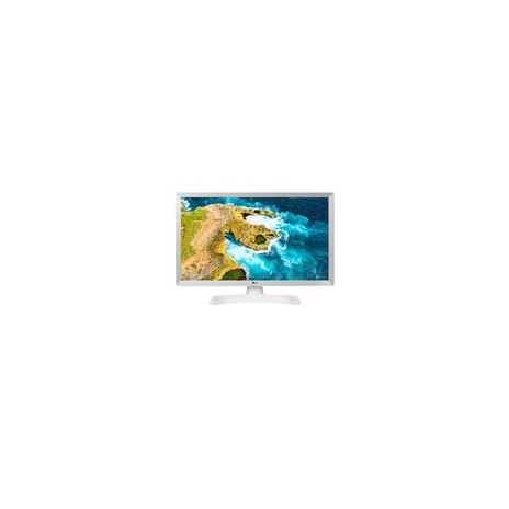 LG MT TV LCD 23,6" 24TQ510S - 1366x768, HDMI, USB, DVB-T2/C/S2, repro, SMART, bílá barva