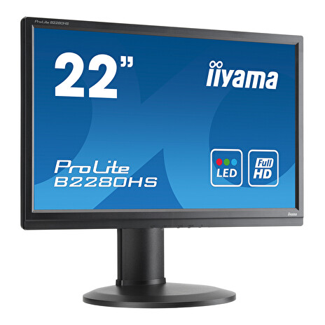 LCD iiyama 22'' ProLite B2280HS-B1; black, B+