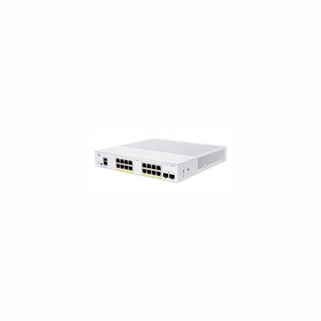 Cisco switch CBS350-16FP-2G-UK, 16xGbE RJ45, 2xSFP, fanless, PoE+, 240W - REFRESH
