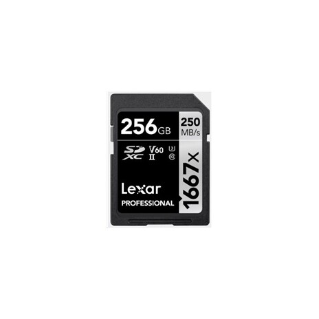 Lexar Pro 1667X SDXC UHS-II U3 (V60) R250/W120 256G