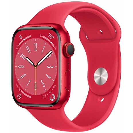 APPLE Watch Series 8 GPS + Cellular 45mm (PRODUCT)RED Aluminium Case with RED Sport Band - Regular