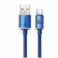 Baseus CAJY000403 Crystal Shine Series Datový Kabel USB - USB-C 100W 1,2m Blue