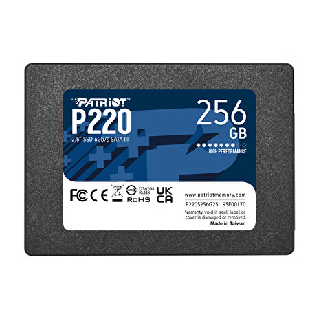 PATRIOT P220/256GB/SSD/2.5"/SATA/3R