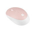 NATEC bezdrátová optická myš HARRIER 2, 1600DPI, BT 5.1, růžovo-bílá