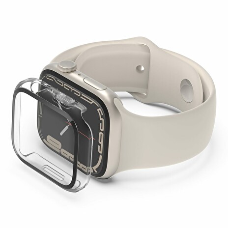 Belkin ochrana displeje 2v1 pro Apple Watch Série 4/5/6/SE/7/8, 44/45mm, průhledné - NOVÁ VERZE