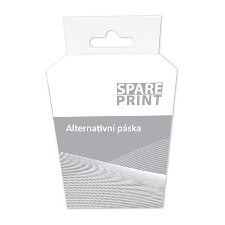SPARE PRINT Kompatibilní páska pro BROTHER - TZe-FX221 -tisk černá/podklad bílá, flexibilní-9mm