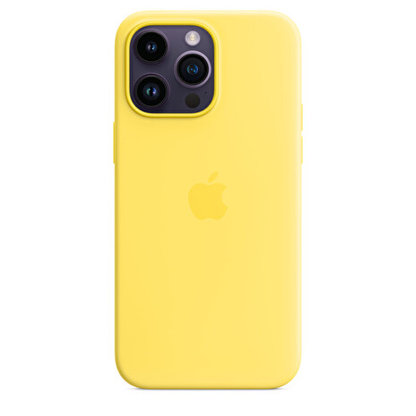iPhone 14 Pro Max Silicone Case with MS - C.Yellow