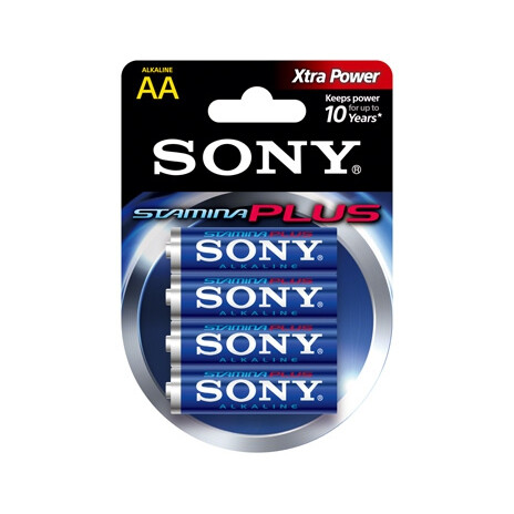 Sony alkalická baterie "STAMINA PLUS" - LR6/AA 1,5V - 4 ks v balení Eco Pack