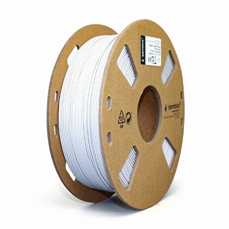Gembird Tisková struna (filament), PLA MATTE, 1,75mm, 1kg, šedá