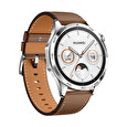 Huawei Watch GT 4/46mm/Silver/Elegant Band/Brown
