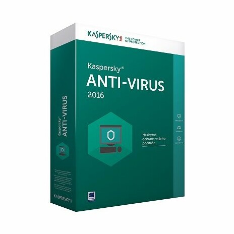 Kaspersky Anti-Virus CZ, 1PC, 2 roky, obnovení licence, elektronicky