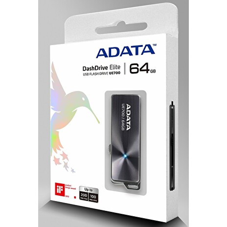 ADATA DashDrive™ Elite Series UE700 64GB USB 3.0 hlíníkový flashdisk, výsuv.kon.