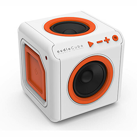 Repro přenosné PowerCube AUDIOCUBE, White - Orange
