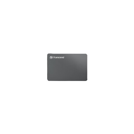 TRANSCEND 1TB StoreJet 25C3, 2.5", USB 3.0, Stylový externí hard disk, ultra-tenký, ocelově šedý