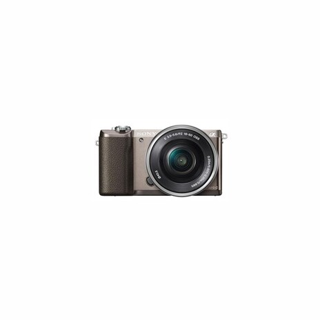 SONY ILCE-5100 Fotoaparát Alfa 5100 s bajonetem E + 16-50mm objektiv - Brown