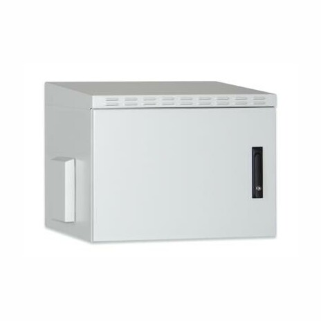 DIGITUS 7U wall mounting cabinet, outdoor, IP55, 490x600x600 mm, color grey (RAL 7035)
