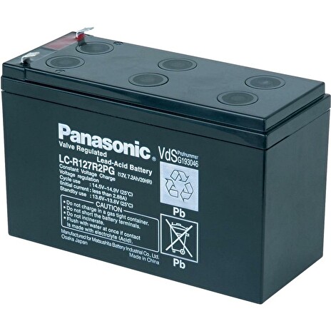 Panasonic olověná baterie LC-R127R2PG 12V 7,2Ah F1