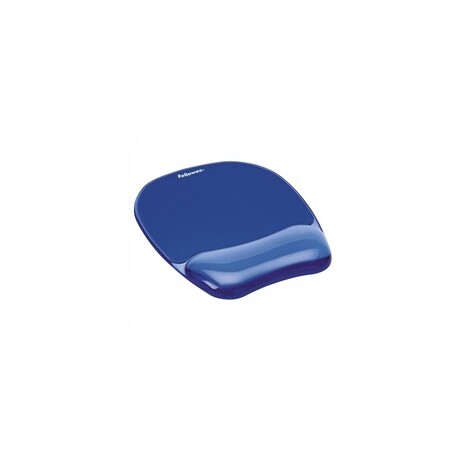 Podložka pod myš a zápěstí Fellowes CRYSTAL gelová modrá