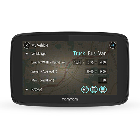 TomTom GO PROFESSIONAL 520 - LIFETIME mapy s doživotní traffic službou a rychlostními radary