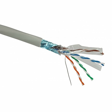 Kabel Solarix FTP Cat6 drát 500m PVC