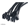 Akasa kabel FLEXA FP5/ pro synchronizaci 5 ventilátorů se základní deskou/ 5 x 4pin PWM/ 45cm