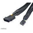 Akasa kabel FLEXA FP5/ pro synchronizaci 5 ventilátorů se základní deskou/ 5 x 4pin PWM/ 45cm
