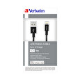 Verbatim kabel Lightning Sync & Charge Cable 100cm Black