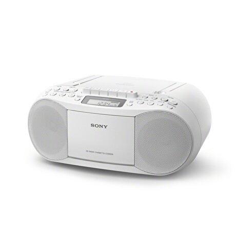 Sony CFDS70W, přenosný stereo přehrávač s tunerem AM/FM, bílý