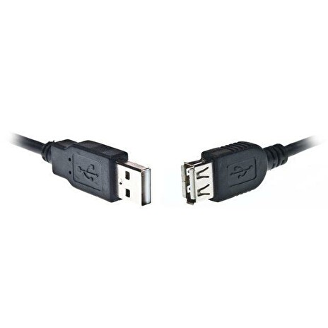 Natec prodlužovací kabel USB 2.0 AM/AF 3m, černý, blister