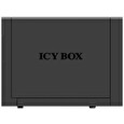 IcyBox External JBOD system for 2x3,5'' SATA I/II/III, USB 3.0, Black