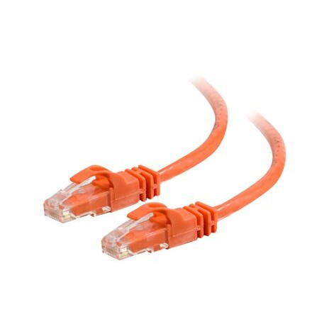 C2G Cat6 Booted Unshielded (UTP) Network Patch Cable - Patch kabel - RJ-45 (M) do RJ-45 (M) - 10 m - UTP - CAT 6 - lisovaný, provedení bez hrbolků, slanovaný - oranžová