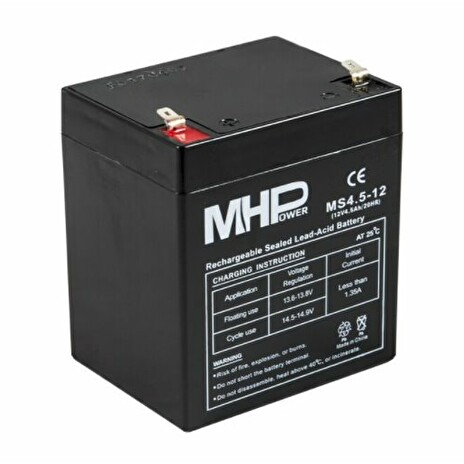 Baterie MHPower MS4.5-12 VRLA AGM 12V/4,5Ah