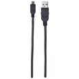 Manhattan kabel USB 2.0 Type-A Male to Micro-B Male, 4,5 m, Black