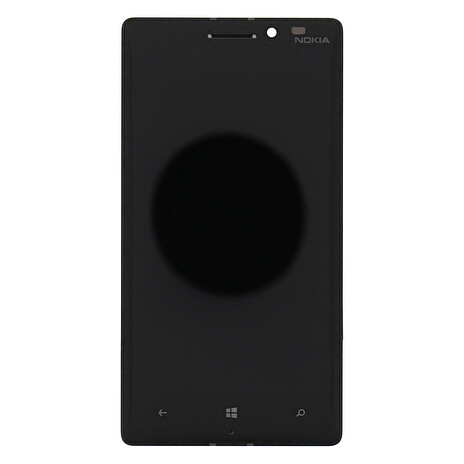 LCD Display + Dotyková Deska + Přední Kryt Black pro Nokia 730 Lumia