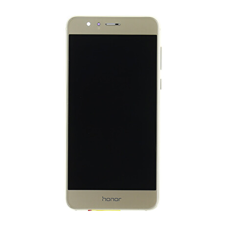 Honor 8 LCD Display + Dotyková Deska + Přední Kryt Gold